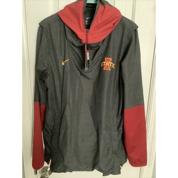 Nike CQ5213-060 Men's Sz Medium On-Field Iowa State Cyclones 1/4 Zip Windbreaker - Picture 3 of 6